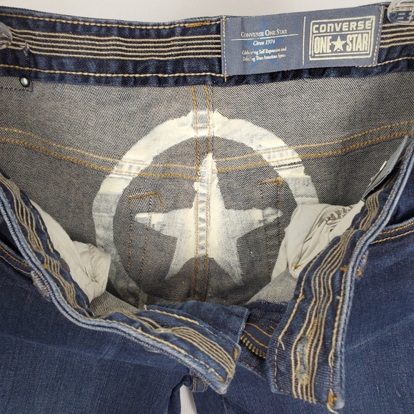 Converse One Star Womens Dark Denim Blue Jeans Size 6 - Picture 15 of 15
